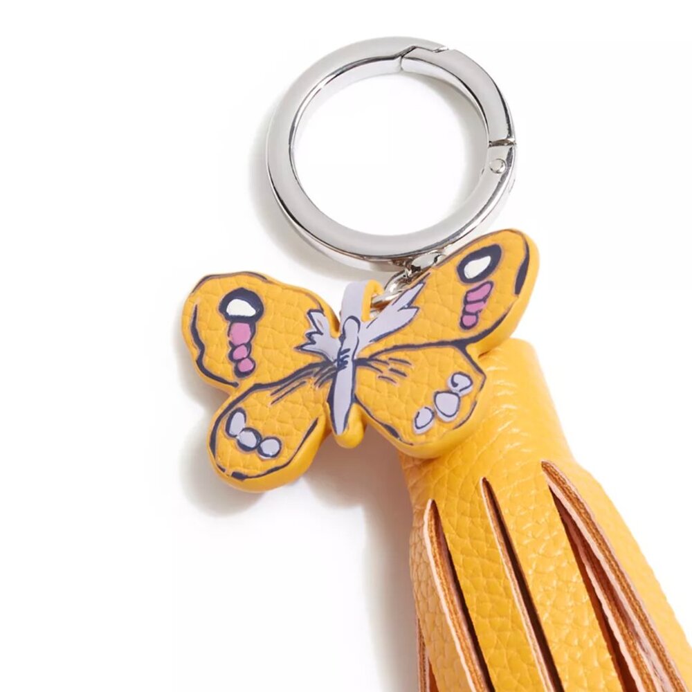Vera Bradley Faux Leather Butterfly Key Chain / Bag Charm NWOT - Picture 5 of 6